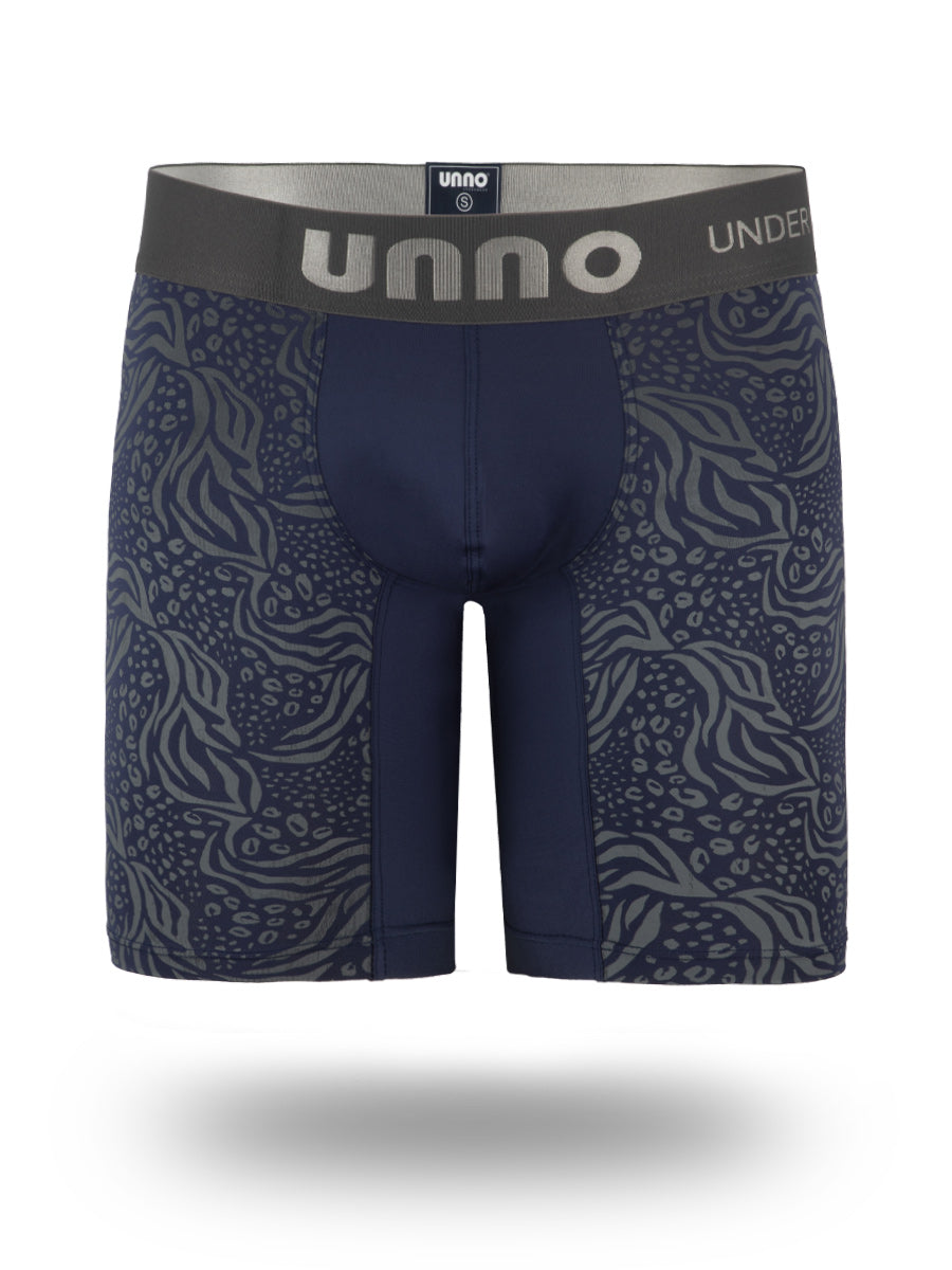 Boxer Largo Microfibra Azul Marino