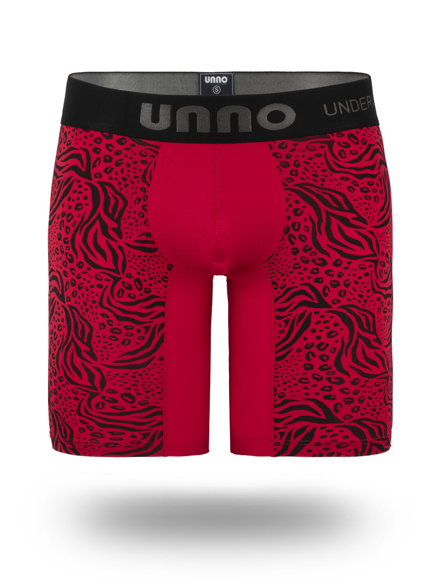 Boxer Largo Microfibra Rojo
