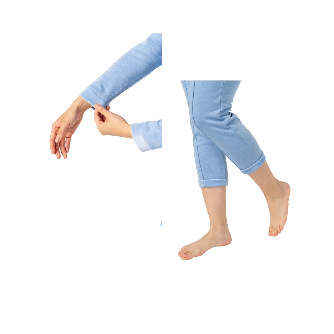Pijama Mujer Aura - Celeste