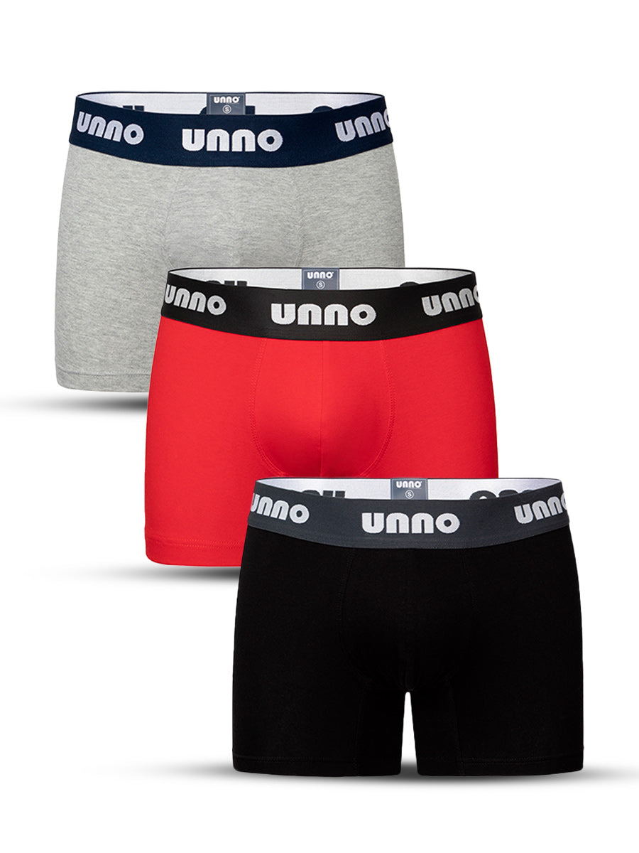 Tripack Boxer Hombre Básico Colores TP03
